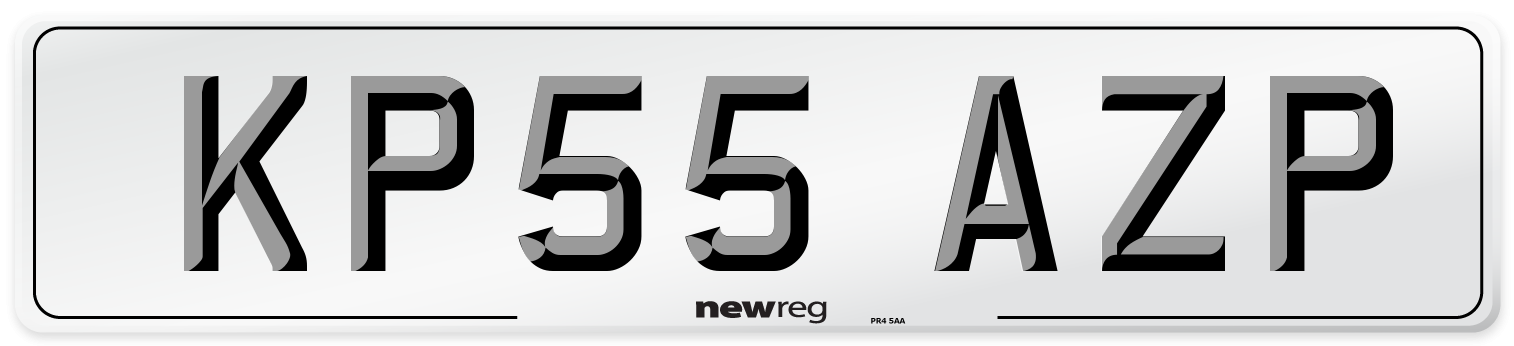 KP55 AZP Number Plate from New Reg